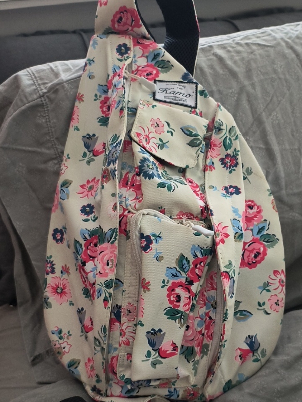 Floral Canvas Sling Bag